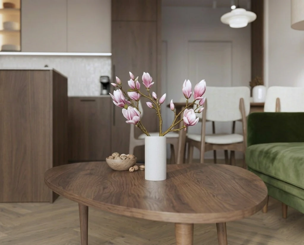 Stolik kawowy w stylu midcentury modern