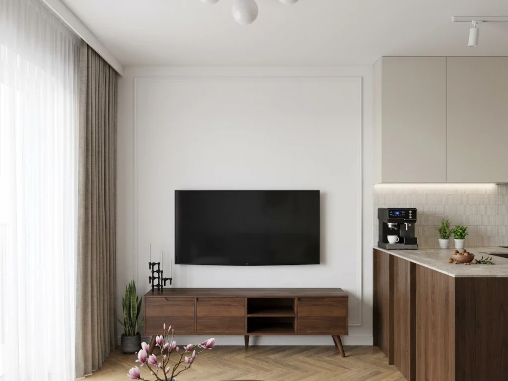 Szafka tv w stylu midcentury modern
